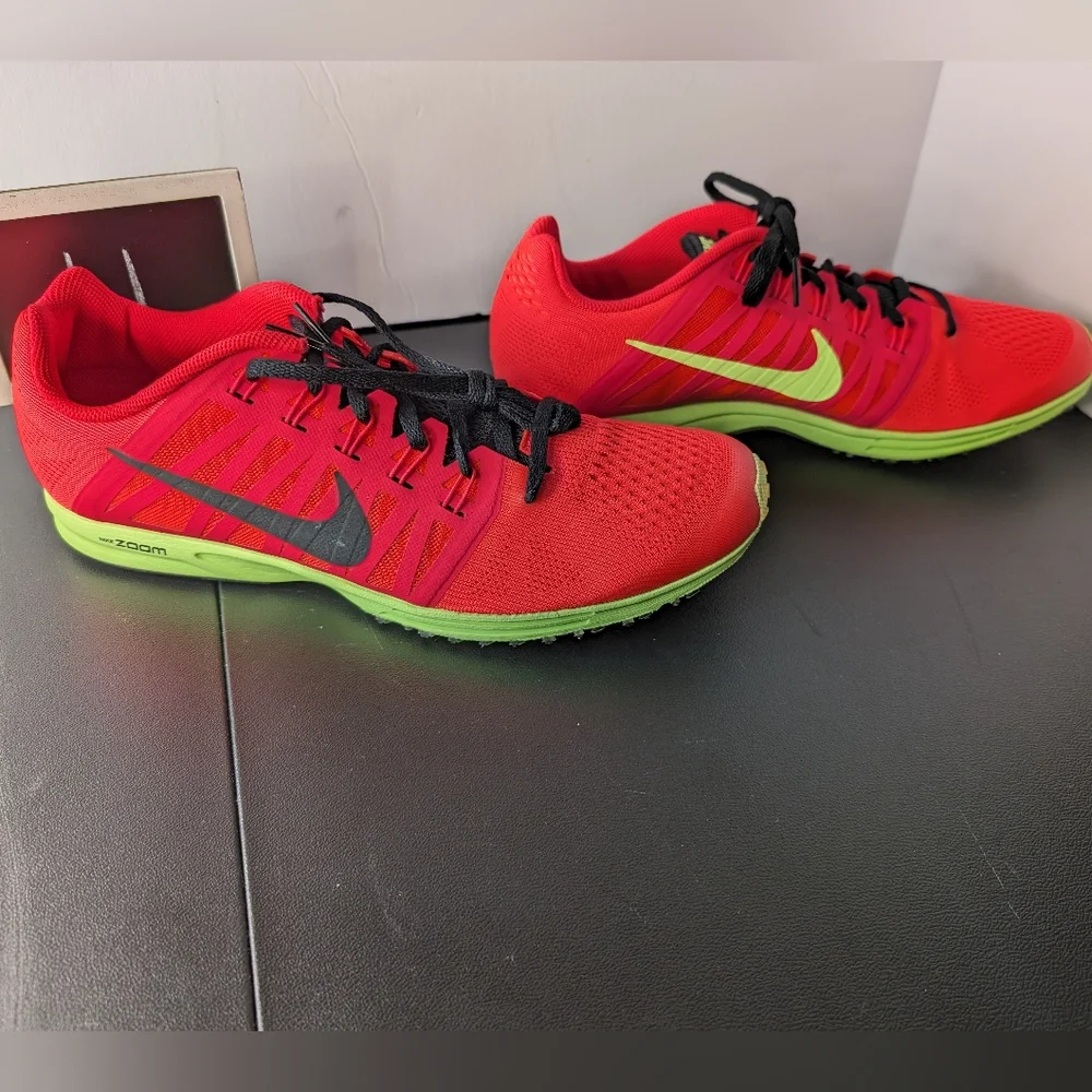 Nike Air Zoom Speed Racer 6 11 NWOT track shoes neon red and‎ green